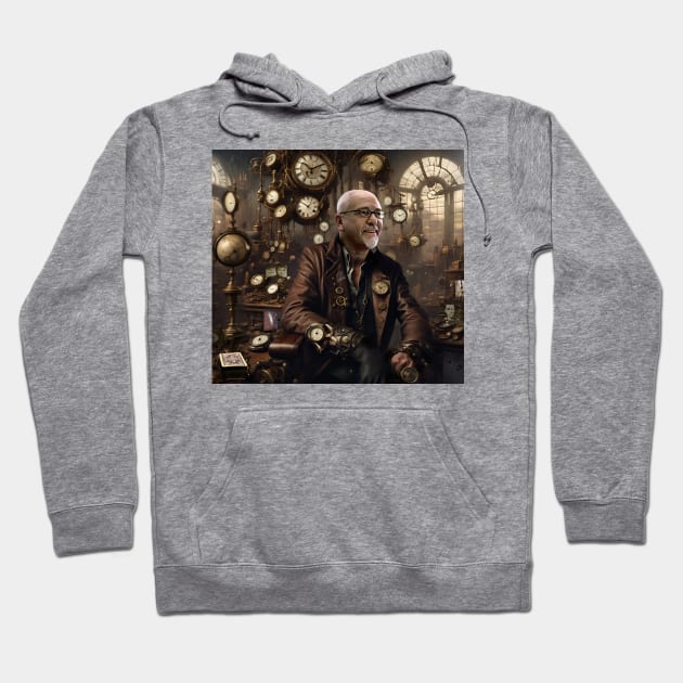 Peter Gabriel Playing for Time Steampunk Hoodie by IconsPopArt